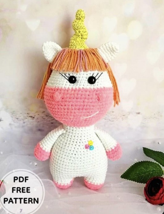 Crochet Unicorn Leela Amigurumi