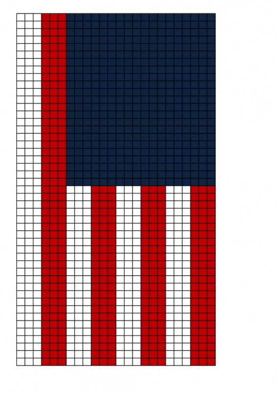 Create a Stunning Crochet Corner to Corner American Flag Table Runner for Your Home Decor