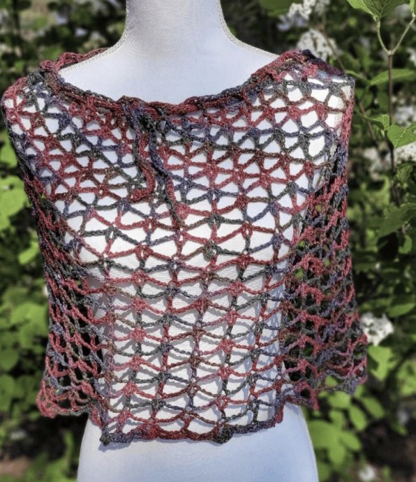 Lacy Summer Poncho (Free Crochet Pattern)