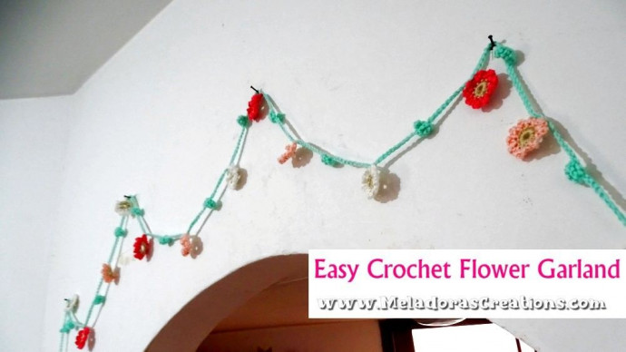 Create a Whimsical Crochet Flower Garland for Brightening Up Any Space