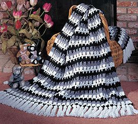 Crochet Kitten Afghan Throw
