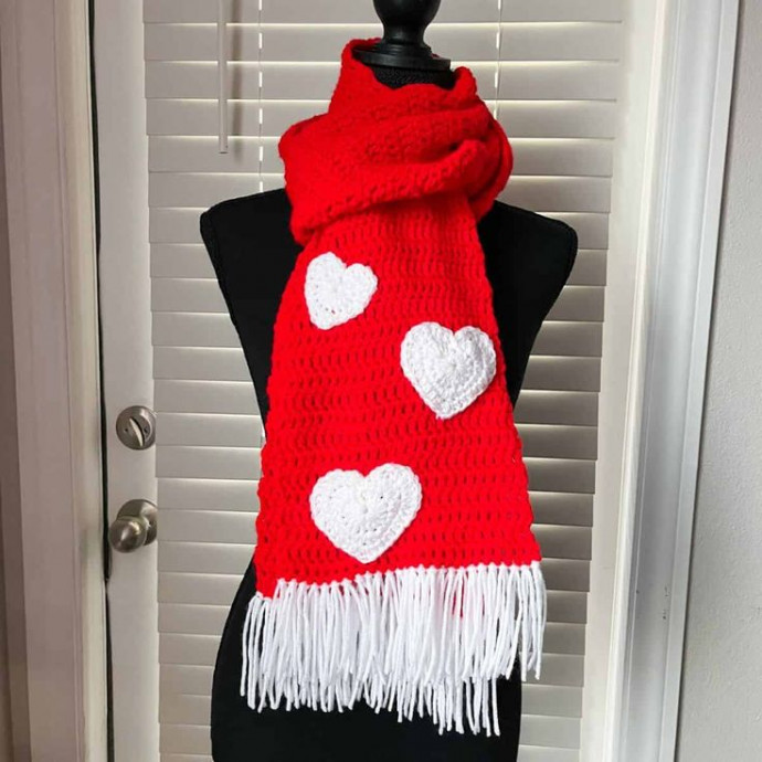Create a Cozy Crochet Heart Scarf: A Step-by-Step Guide with Material List Create a Cozy Crochet Heart Scarf: A Step-by-Step Guide with Material List