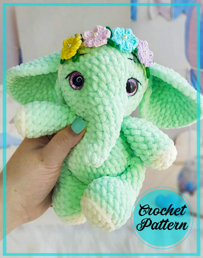 Create Your Own Crochet Velvet Plush Elephant Amigurumi: A Detailed Guide with Patterns and Materials
