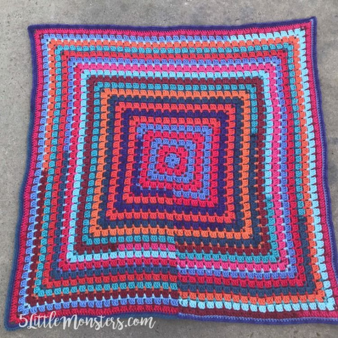 Crochet Pop Blocks Baby Blanket
