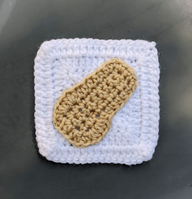 Crochet Butternut Squash Square