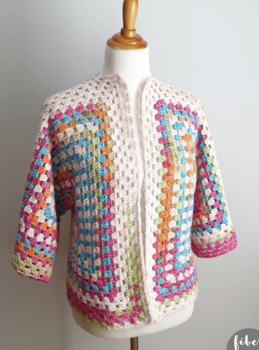 Art Class Cardi Crochet Pattern