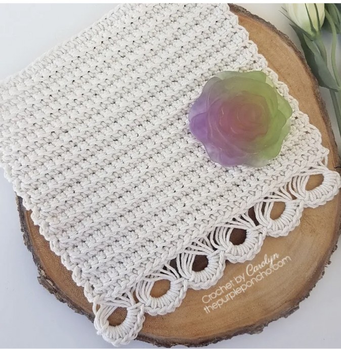Classy and Elegant Broomstick Lace Washcloth - Your Stylish Cleaning Companion Classy and Elegant Broomstick Lace Washcloth - Your Stylish Cleaning Companion