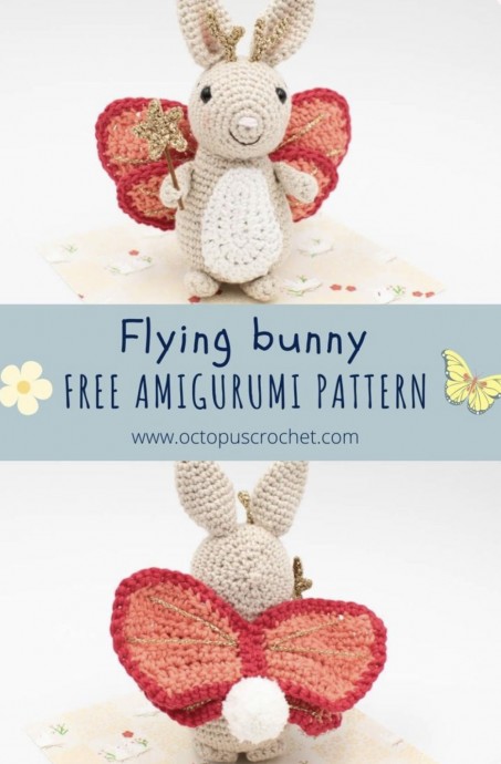 Flying Bunny Amigurumi