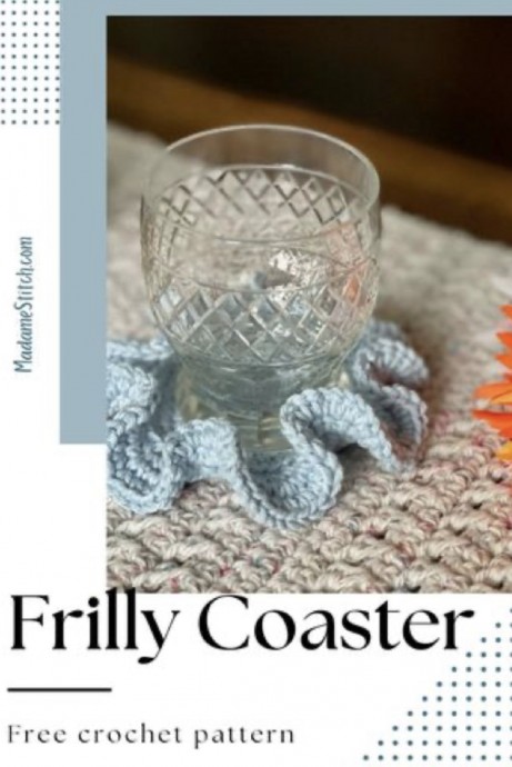 Create Your Own Charming Frilly Crochet Coaster with Basic Crochet Techniques Create Your Own Charming Frilly Crochet Coaster with Basic Crochet Techniques