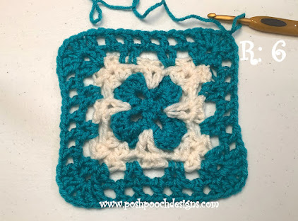 Discover the Tranquil Beauty of Crochet March Aquamarine Square &ndash; Perfect for All Skill Levels!