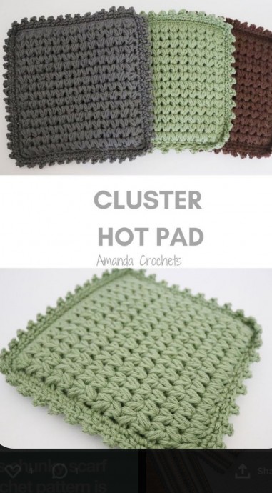 Crochet Cluster Hot Pad
