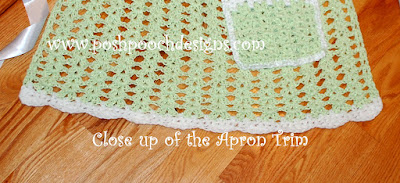 Crochet Sparkle Celery Apron