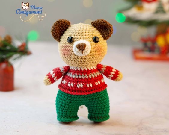 Create a Charming Crochet Christmas Bear for the Holidays - Step-by-Step Guide Create a Charming Crochet Christmas Bear for the Holidays - Step-by-Step Guide