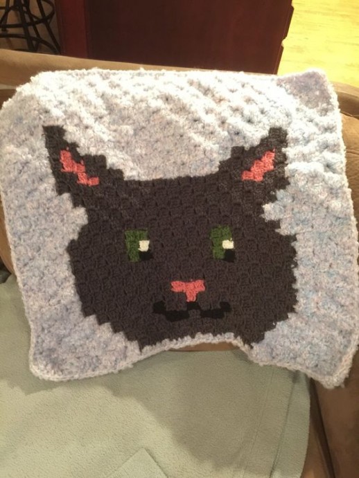 Create a Cozy Crochet C2C Kitty Face Blanket - A Step-by-Step Guide for Cat Lovers Create a Cozy Crochet C2C Kitty Face Blanket - A Step-by-Step Guide for Cat Lovers