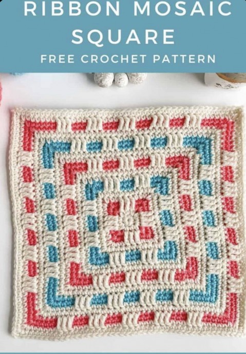 Create Stunning Ribbon Mosaic Granny Squares with This Easy Crochet Project Create Stunning Ribbon Mosaic Granny Squares with This Easy Crochet Project
