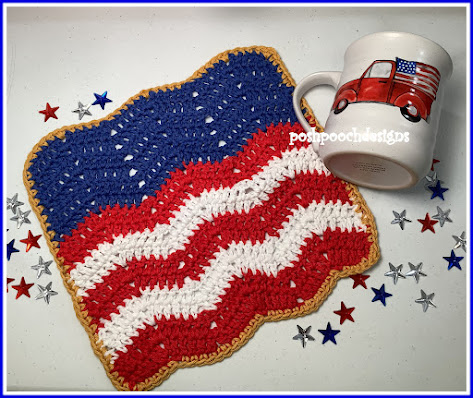 Create Your Own Crochet Flag Day Washcloth and Doily for a Festive Touch to Your Home