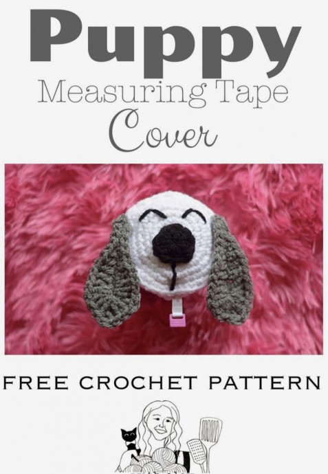 Crochet a Puppy Measuring Tape Cover