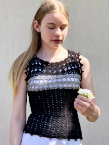 Create Your Own Stunning Black and Silver Crochet Top: A Comprehensive Guide
