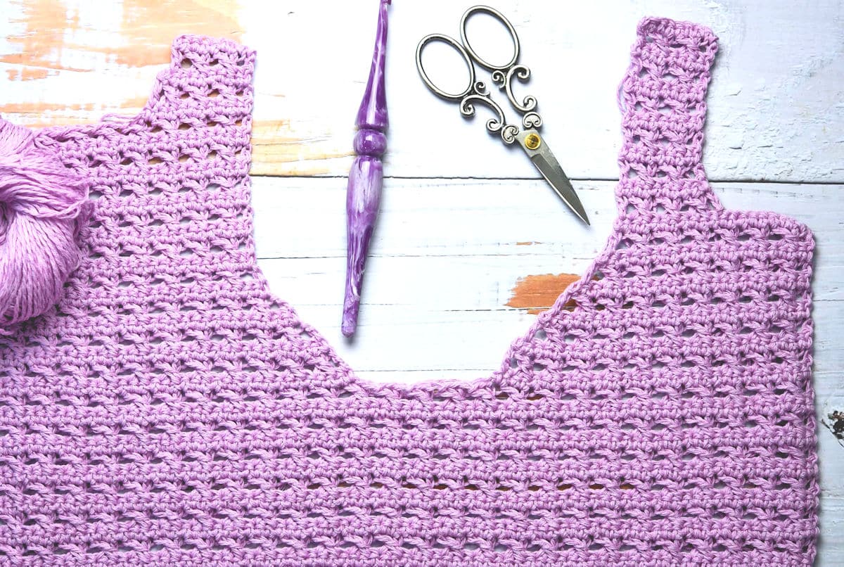 Crochet Lilac Lace Cardigan