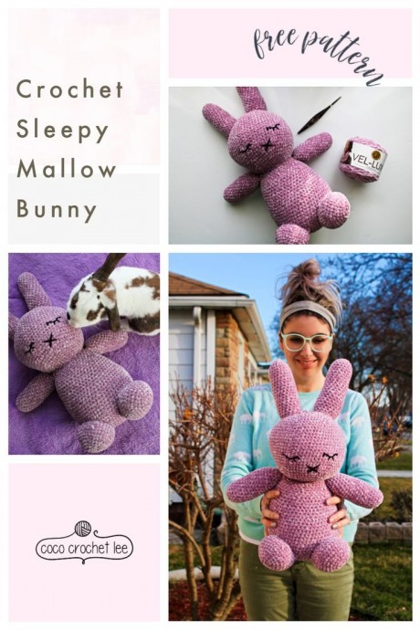 Sleepy Mallow Crochet Bunny