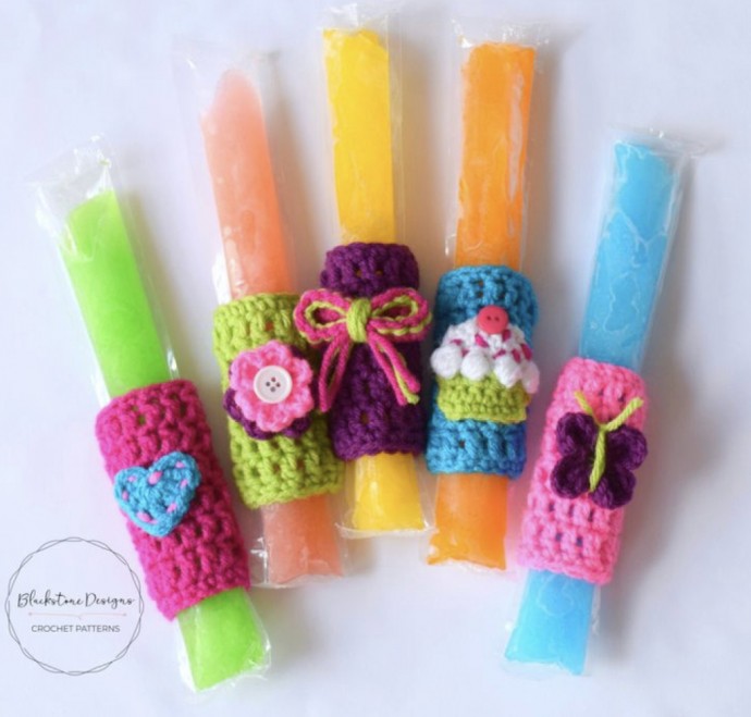 Ice Pop Holders (Free Crochet Pattern)