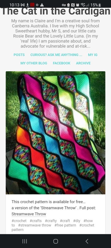 Looking for the Steamwave throw pattern