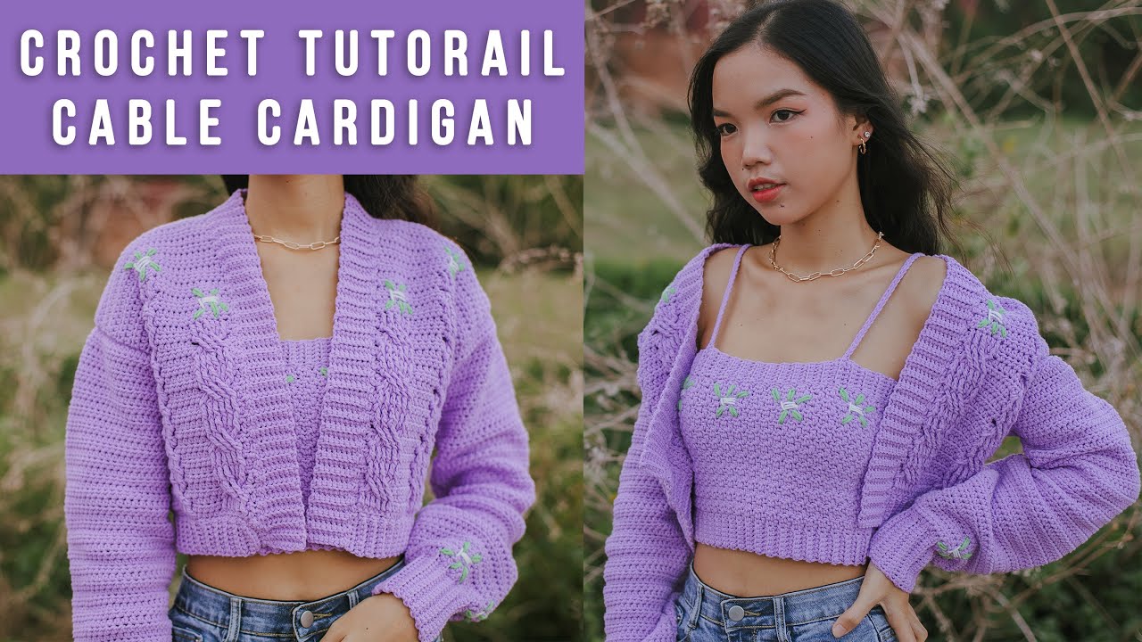 Crochet Cable Cardigan