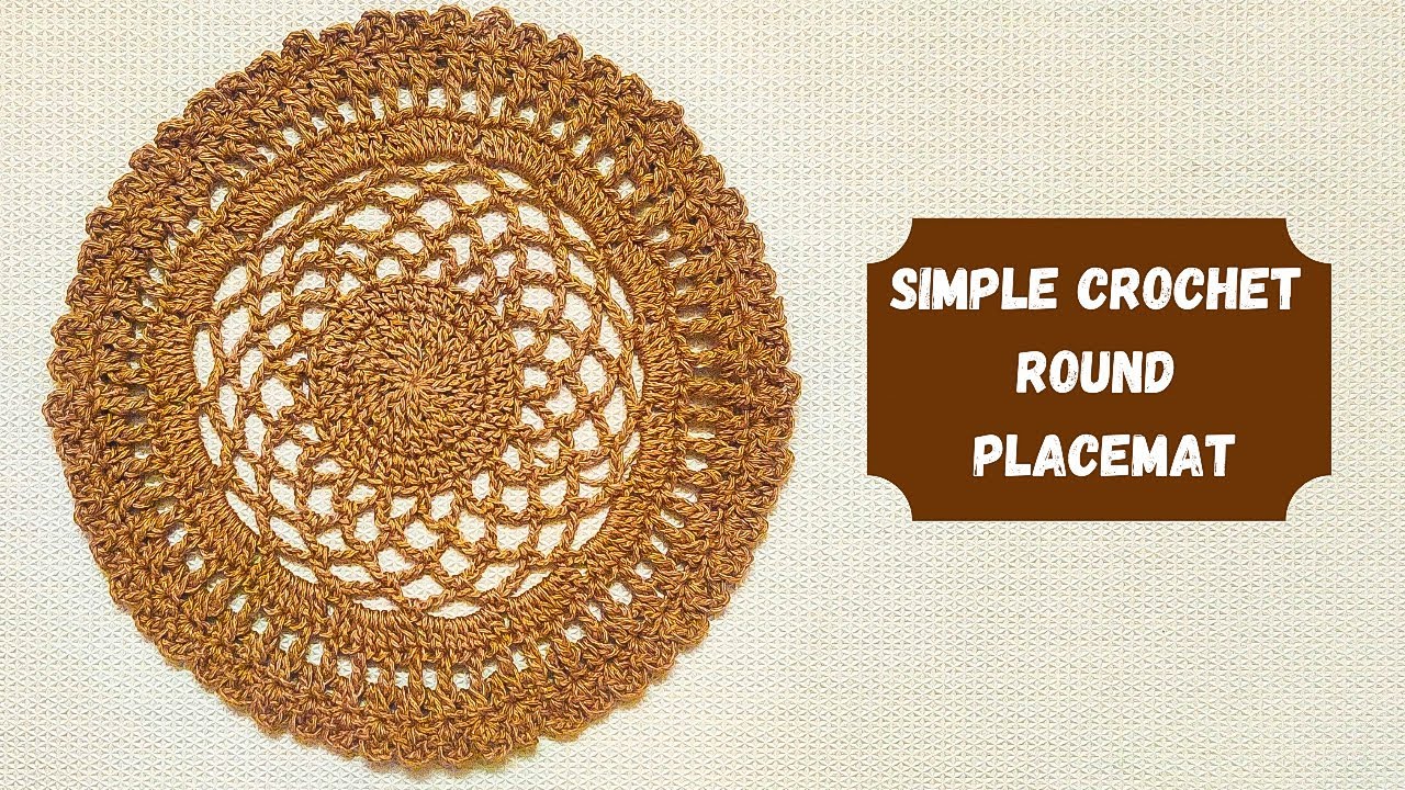 Simple Round Crochet Placemat