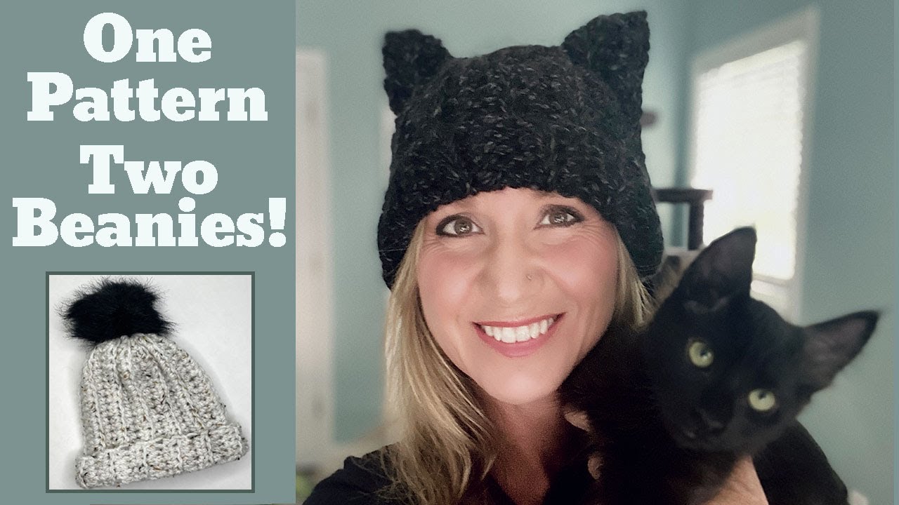 Crotchet cat hat pattern