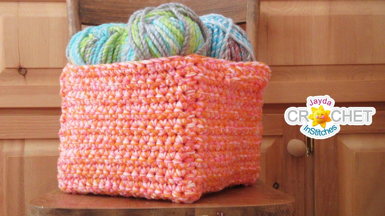 Square basket crochet pattern